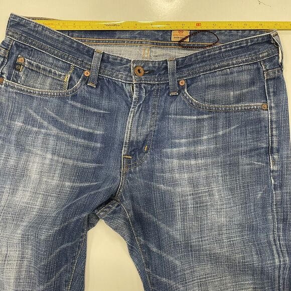 AG Adriano Goldschmied Men’s Regular Straight Jeans Early 2000’s USA Size 34x33 - Picture 10 of 11
